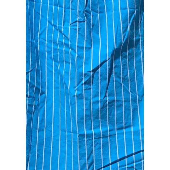 A New Day Blue Striped Strappy Sleeveless Tank Shift Mini Dress - Picture 3 of 7